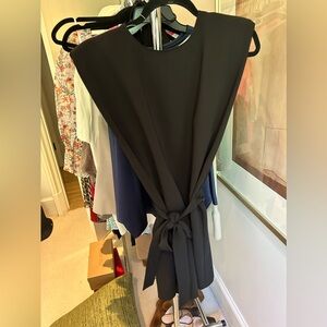 Amanda Uprichard Black tie mini dress